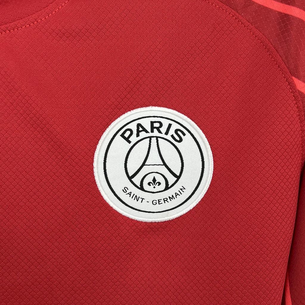 2025/2026 Long Sleeves Paris Saint-Germain red goalkeeper Football Jersey 1:1 Thai quality