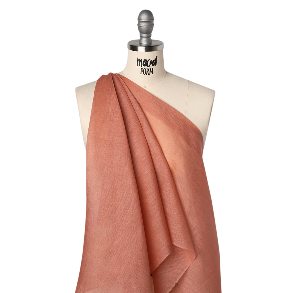 Linen and Silk Scrim - Dusty Rose - Famous Australian Designer Deadstock - Joann Fabrics