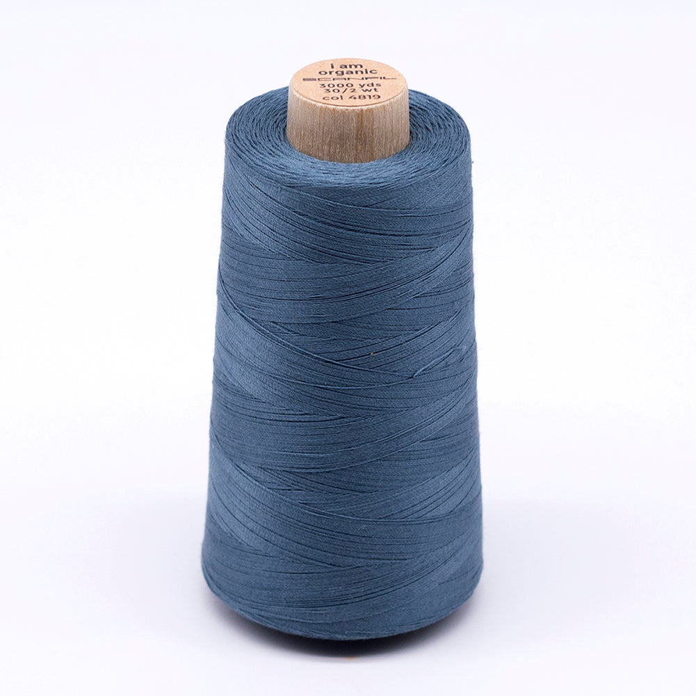 SCANFIL® 30wt Organic Pima Cotton Thread 3000 yd Cone - 4819 Aegean Blue - Joann Fabrics