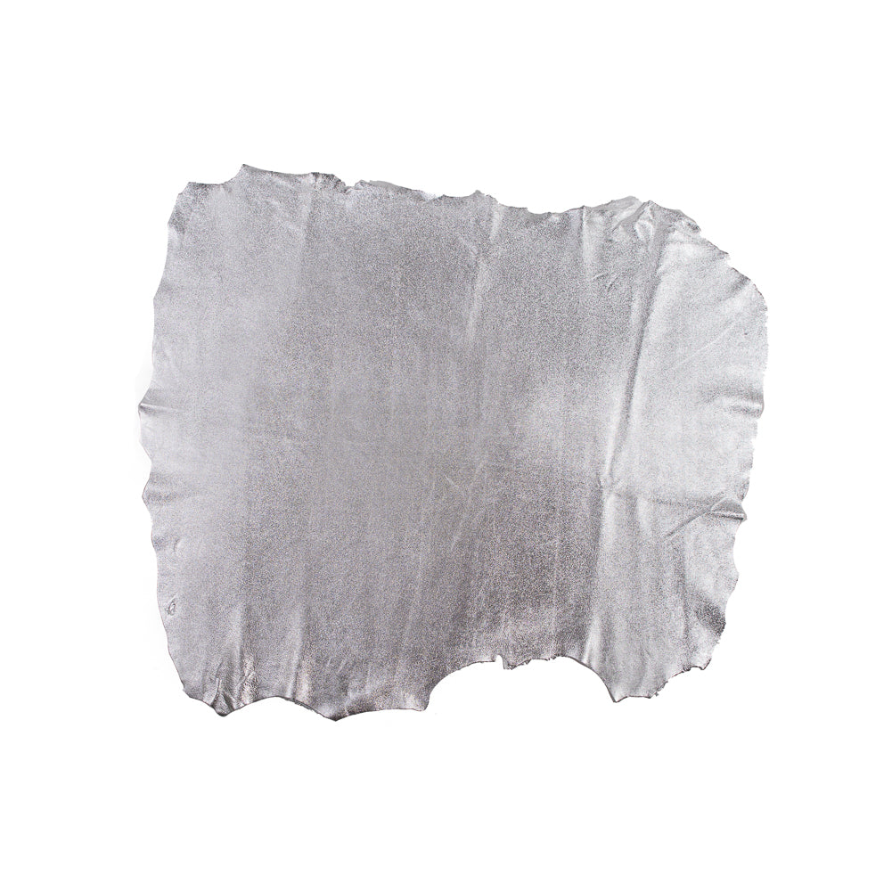 Medium Metallic Silver Foil Lamb Leather - Joann Fabrics
