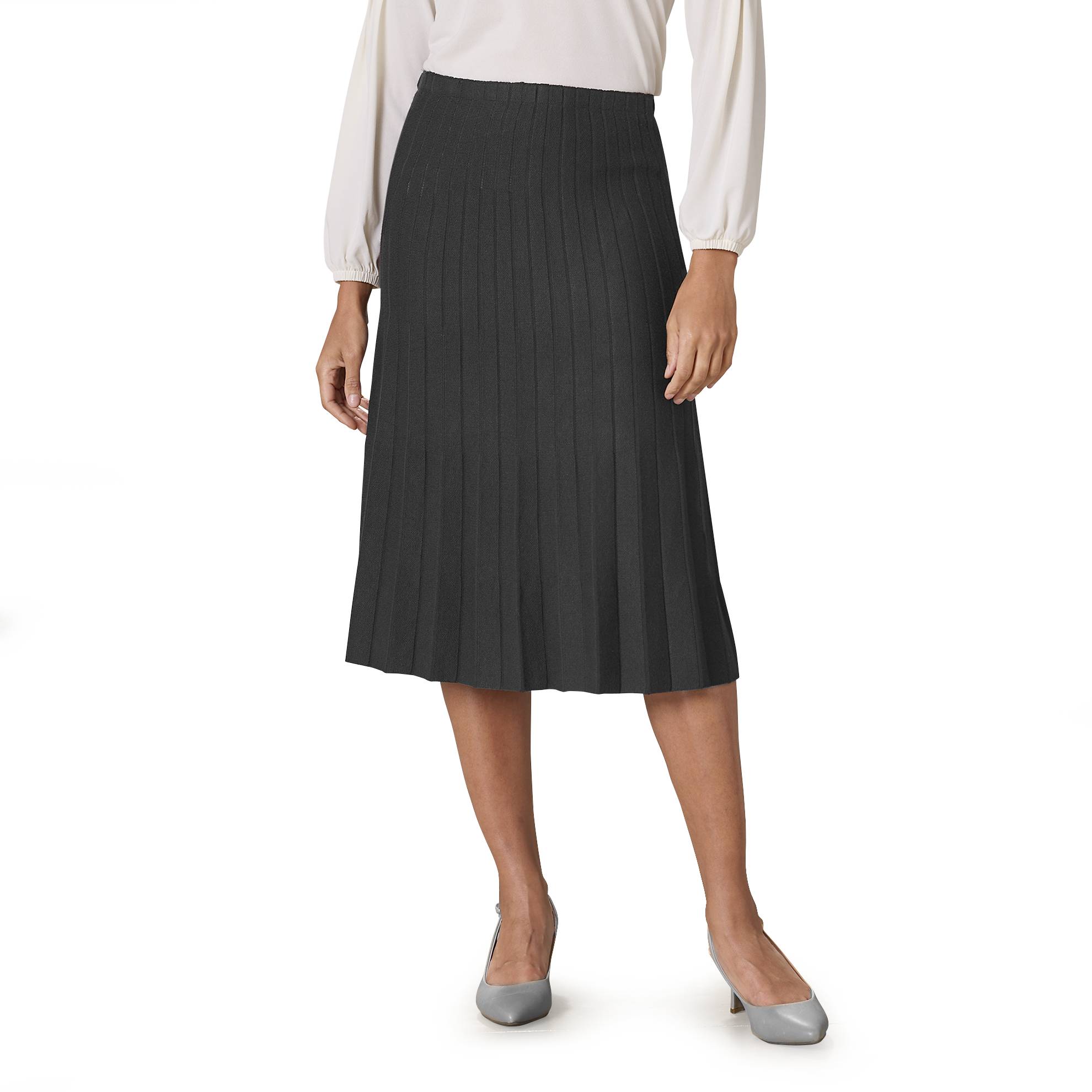 Pleated Sweater Knit Skirt - Northstyle Catalog