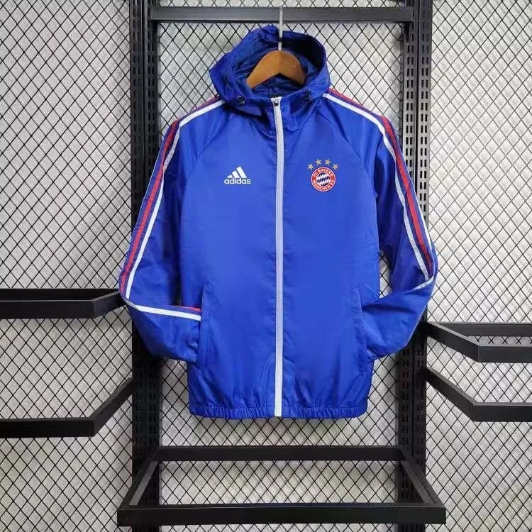 2024/2025 Bayern Munich Trench Coat Blue Football Jersey 1:1 Thai Quality