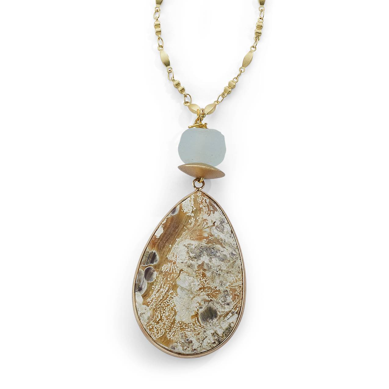 Agate Drop Pendant Necklace - Northstyle Catalog