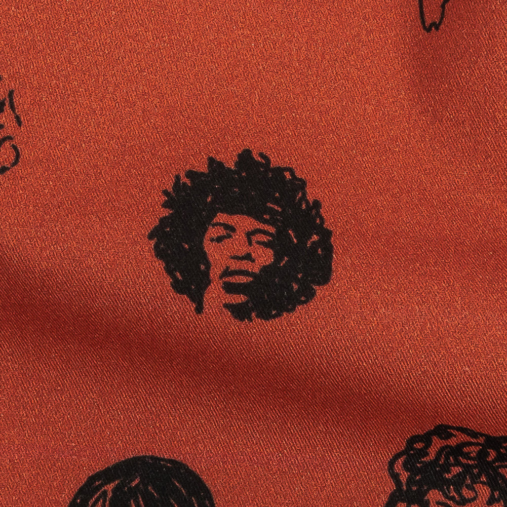 Mood Exclusive Warm Red Talking Heads Stretch Brushed Cotton Twill - Joann Fabrics