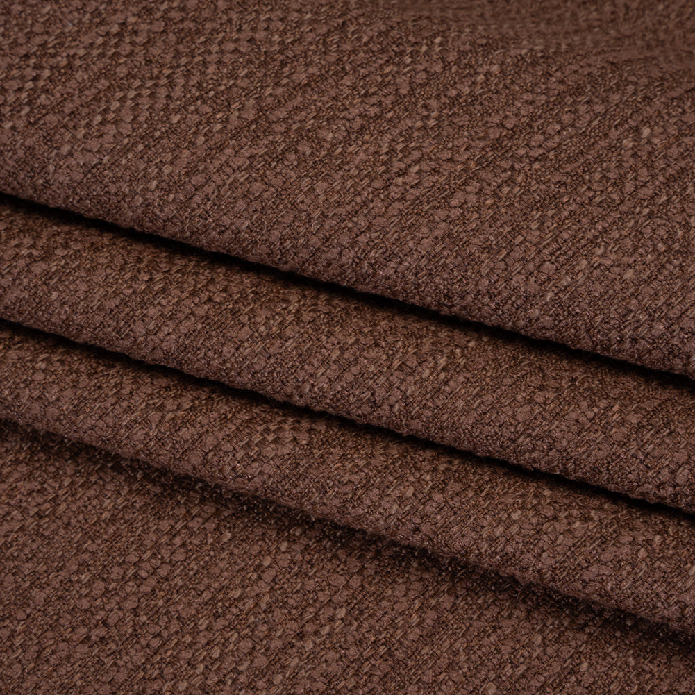 Recycled Polyester Slubbed Boucle Woven - Mulberry - British Imported - Joann Fabrics