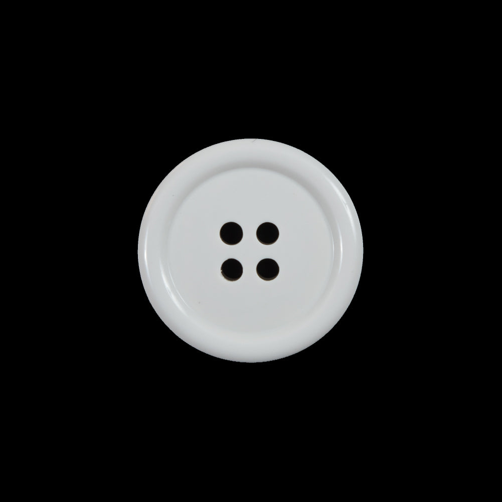 White 4-Holed Plastic Button - 32L/20mm - Joann Fabrics