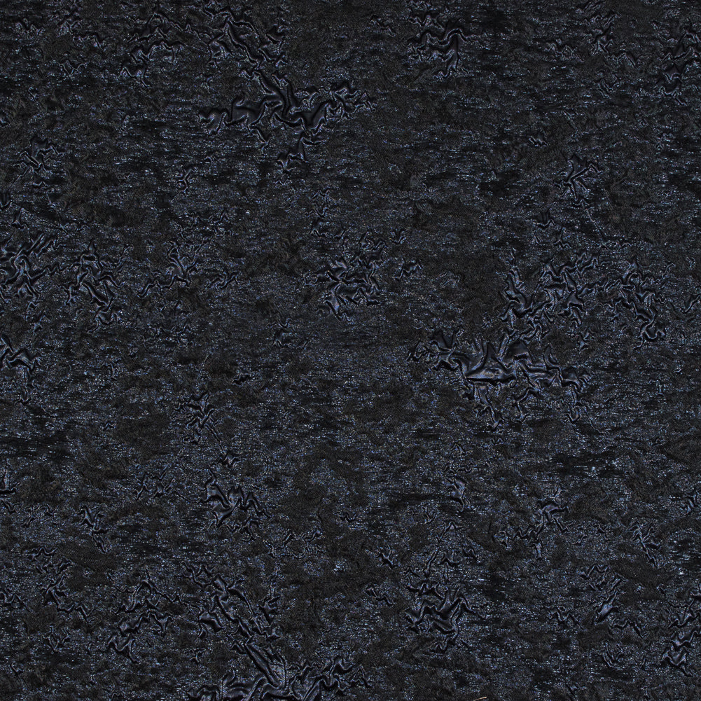 Black and Blue Luxury Abstract Metallic Brocade - Joann Fabrics