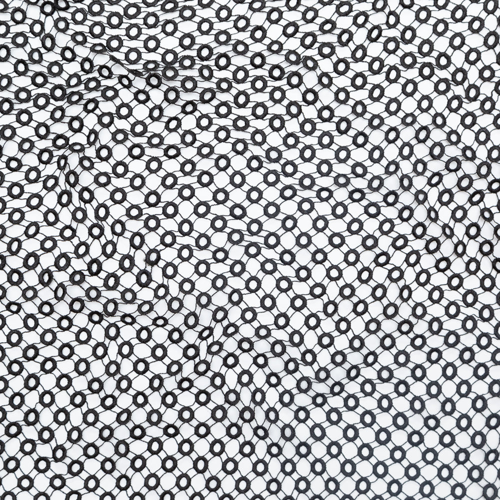 Guipure Lace - Black Geometric Circles - Joann Fabrics