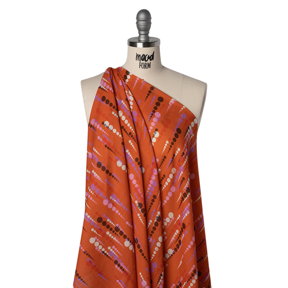 Mood Exclusive Orange Rain on Me Cotton Crepe - Joann Fabrics