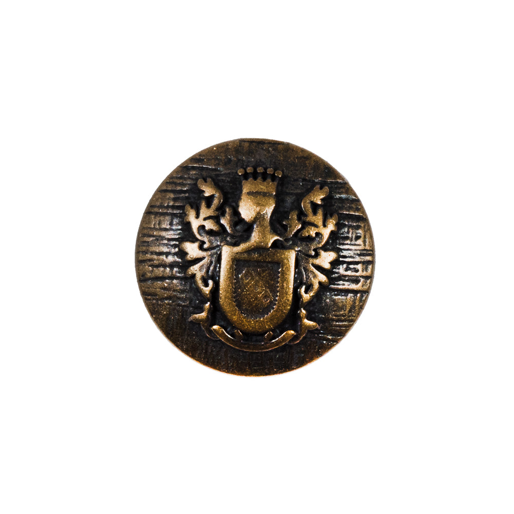 Antique Gold Coat of Arms Crest Metal Button - 35L/22mm - Joann Fabrics