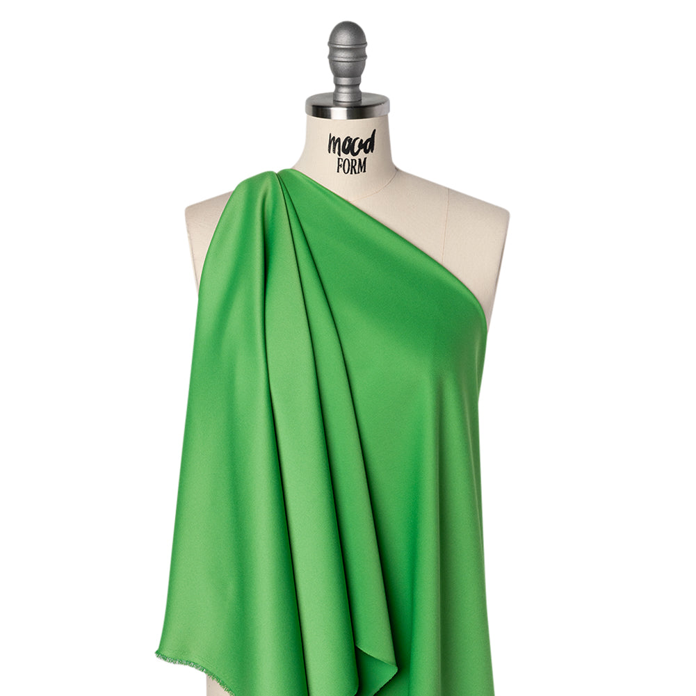 Satin Faced Polyester Crepe by Trina Turk - Mojito Green - Designer Deadstock - Joann Fabrics