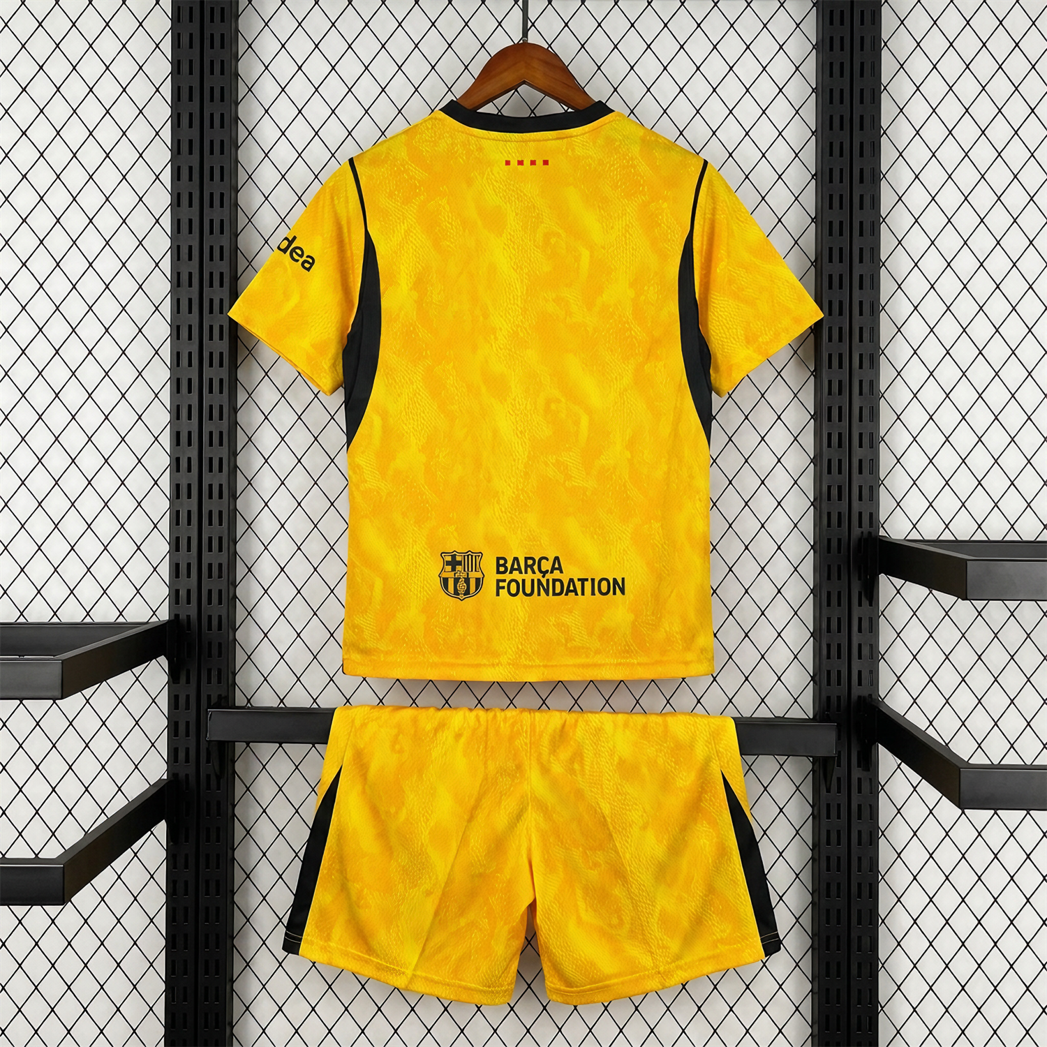 Barcelona 26-27 Yellow Goalkeeper Kids Kit - UnitedFutballJersey