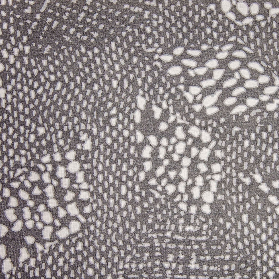 Gray/White Spotted Stretch Rayon Jersey Knit - Joann Fabrics