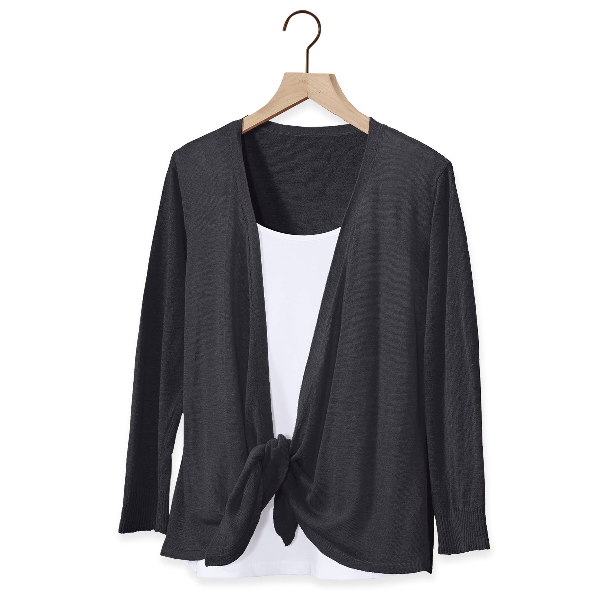 Lightweight Convertible Cardigan, Can Be Worn Open or Tied - Northstyle Catalog