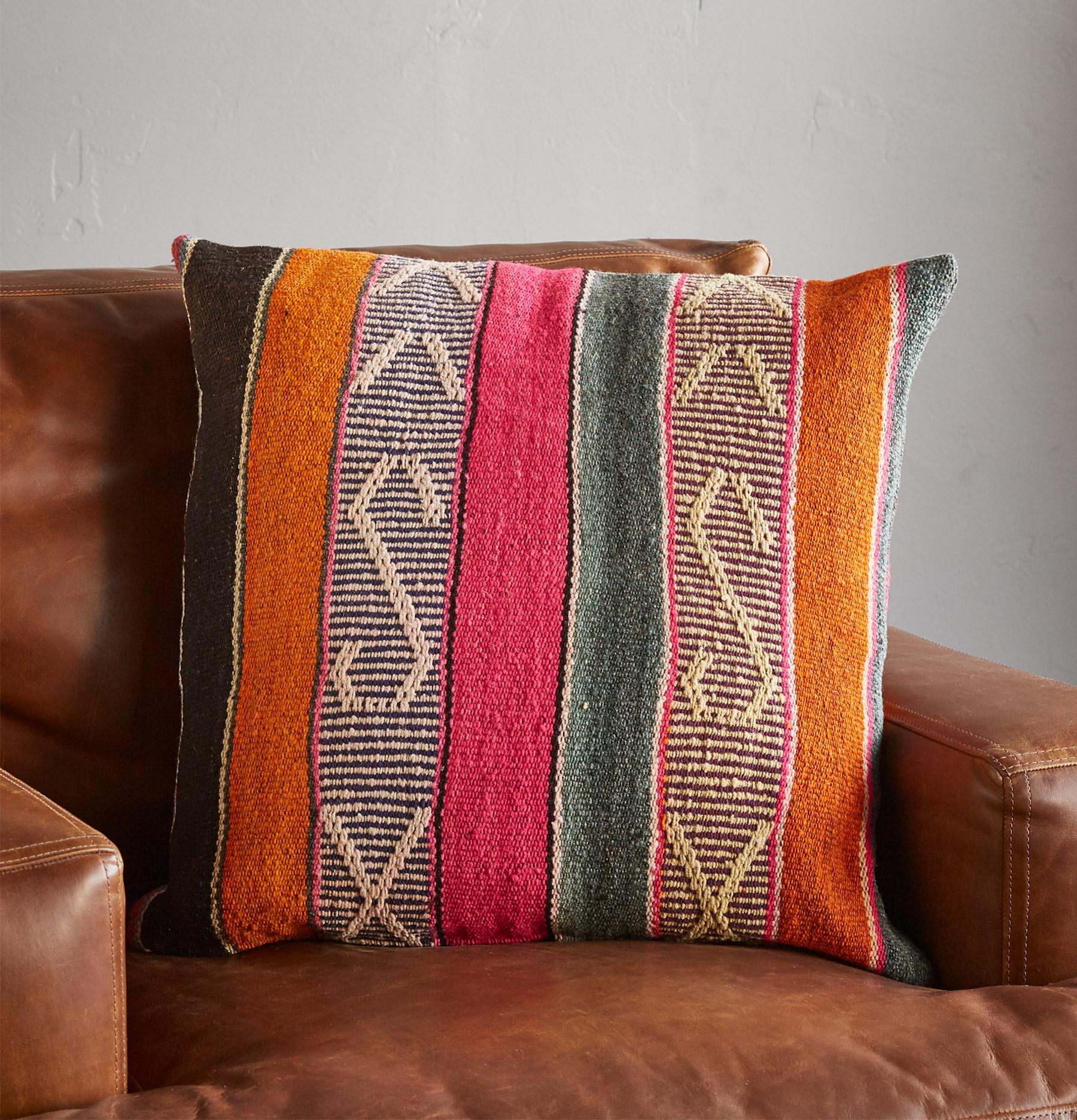 Vintage Bolivian Square Pillow - Blair Catalog