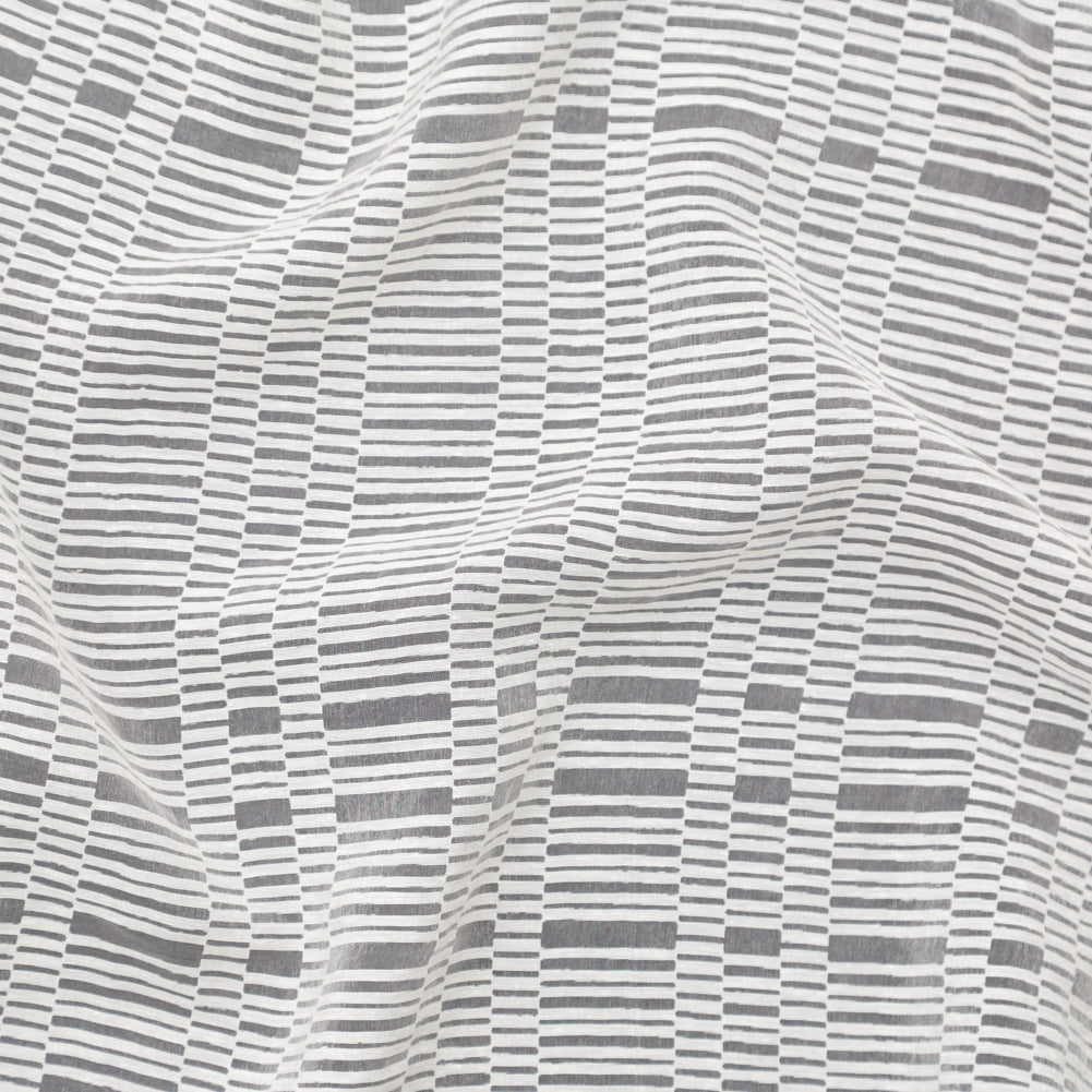 Italian Off-White Novelty Geometric Woven Organza - Joann Fabrics