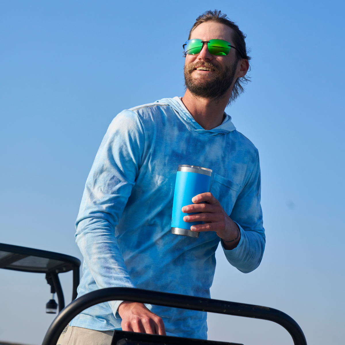 Huron Matte Black – Emerald Polarized