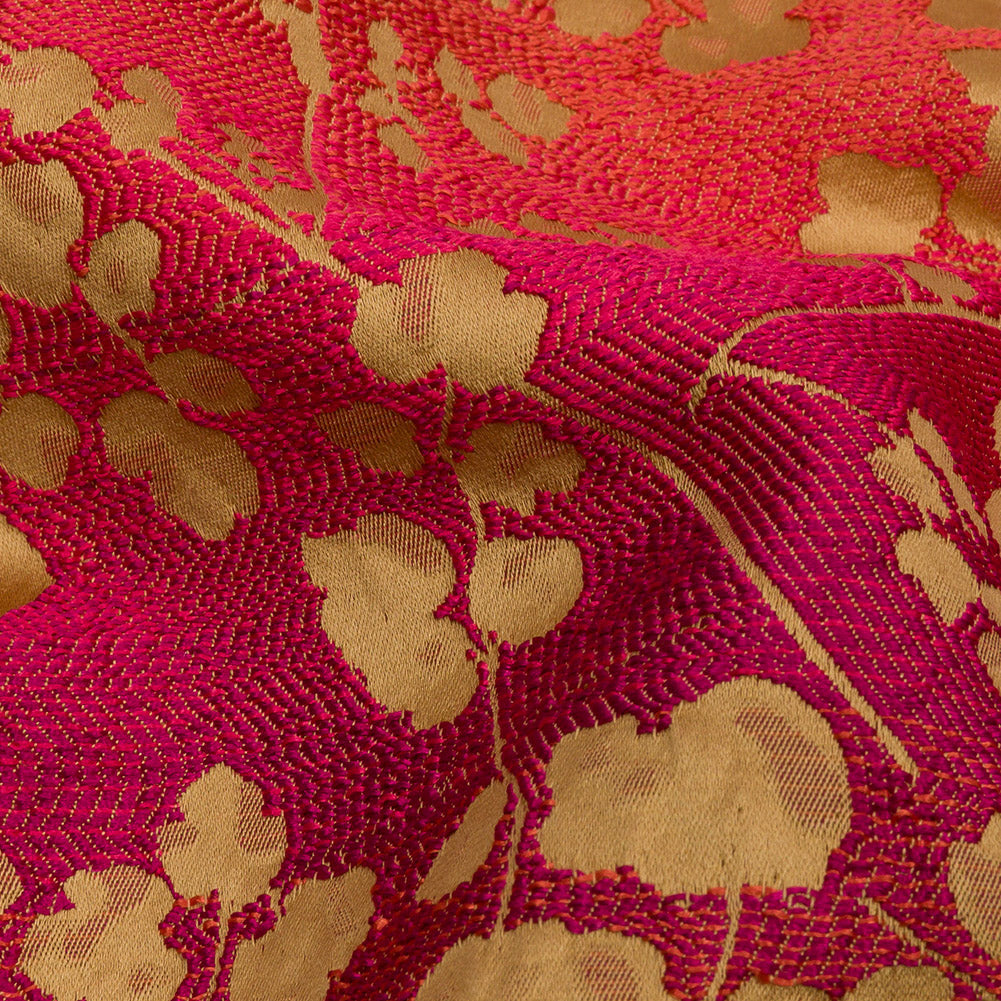 Drapery Jacquard - Sunset Ombre Stripes and Little Flowers - British Imported - Joann Fabrics