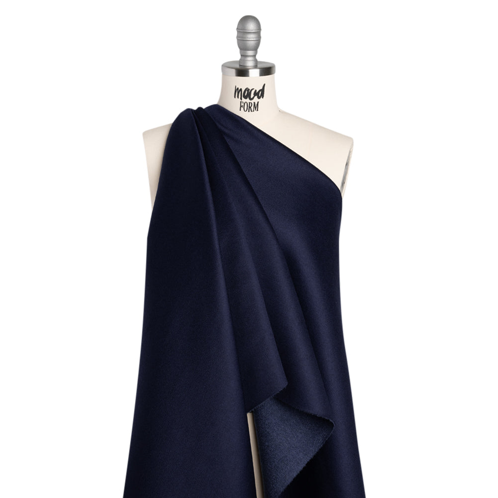 Cashmere Double Cloth Coating Made in Italy - Bright Navy - Deadstock - Joann Fabrics