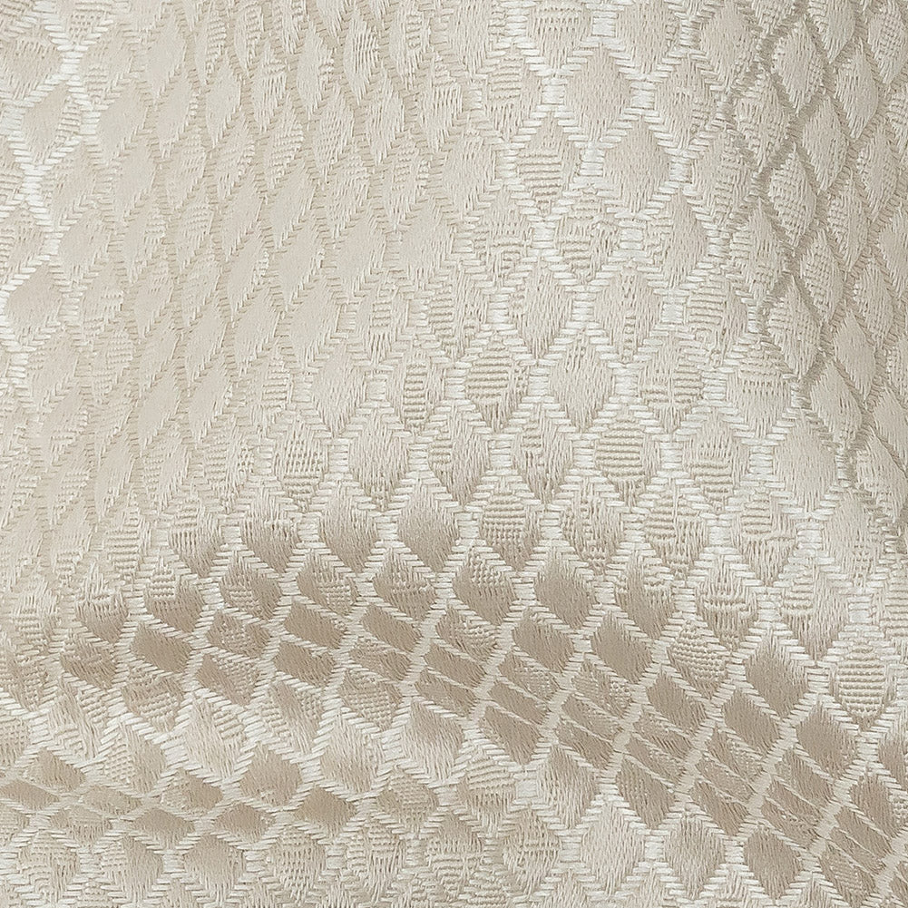 Polyester Jacquard - Taupe Diamonds - British Imported - Joann Fabrics