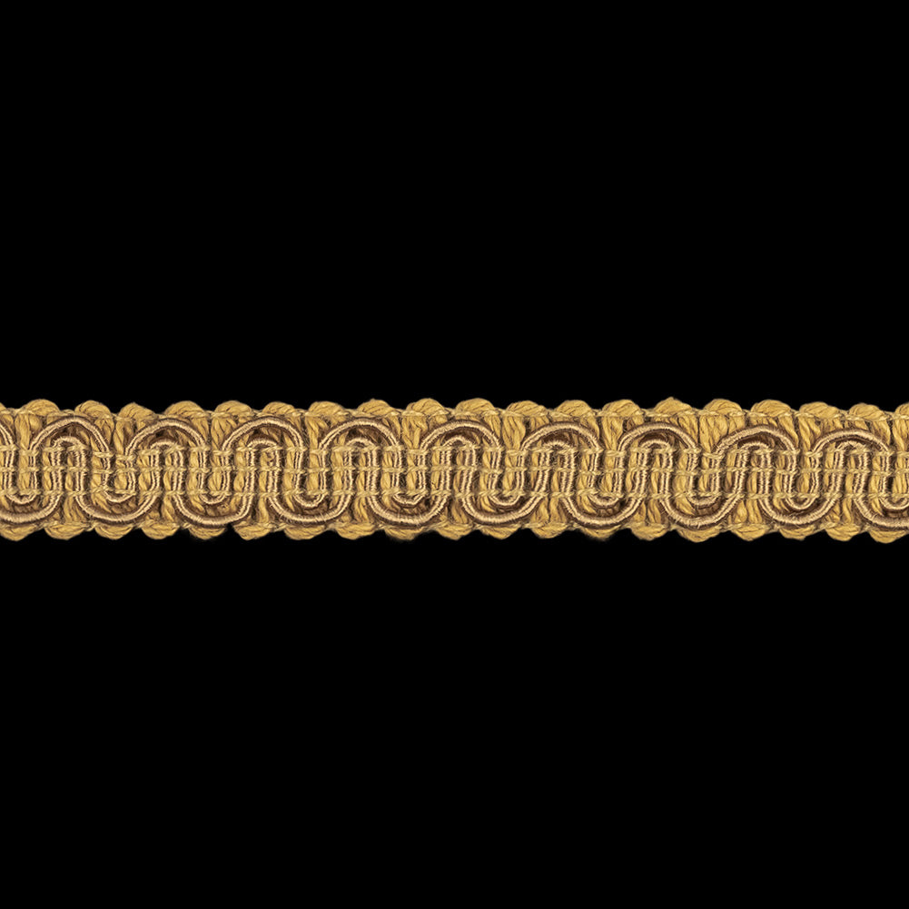 Taupe Wavy Braided Trim - 0.5