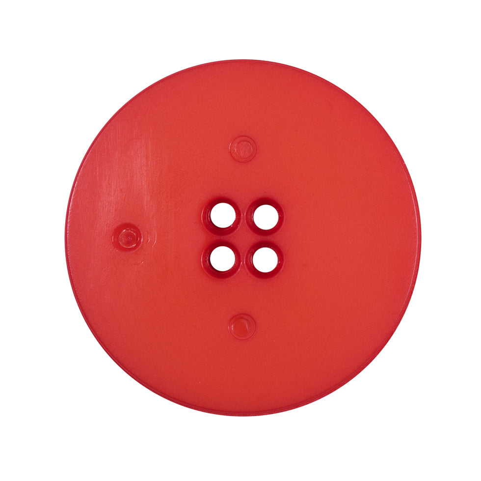 Plastic 4-Hole Button Made in Italy - 44L/28mm - Red Woven Texture Stripes Embossed - Joann Fabrics
