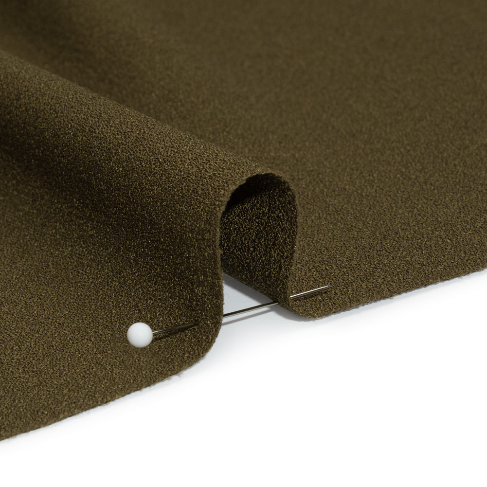 Famous Australian Designer Olive Green Stretch Polyester Crepe - Joann Fabrics
