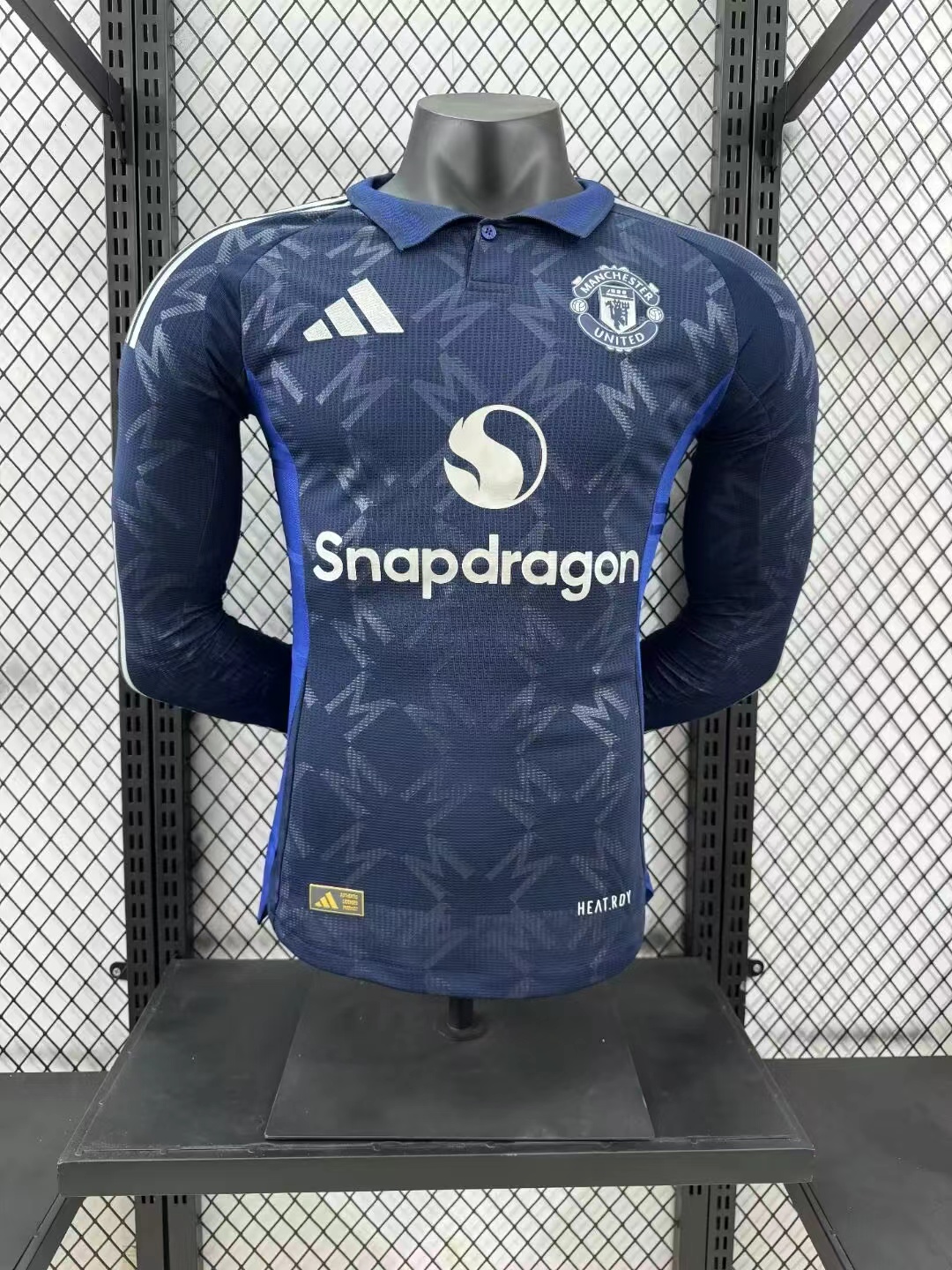 2024/2025 Player Version Manchester United Away Long Sleeve Football Shirt 1:1 Thai Quality