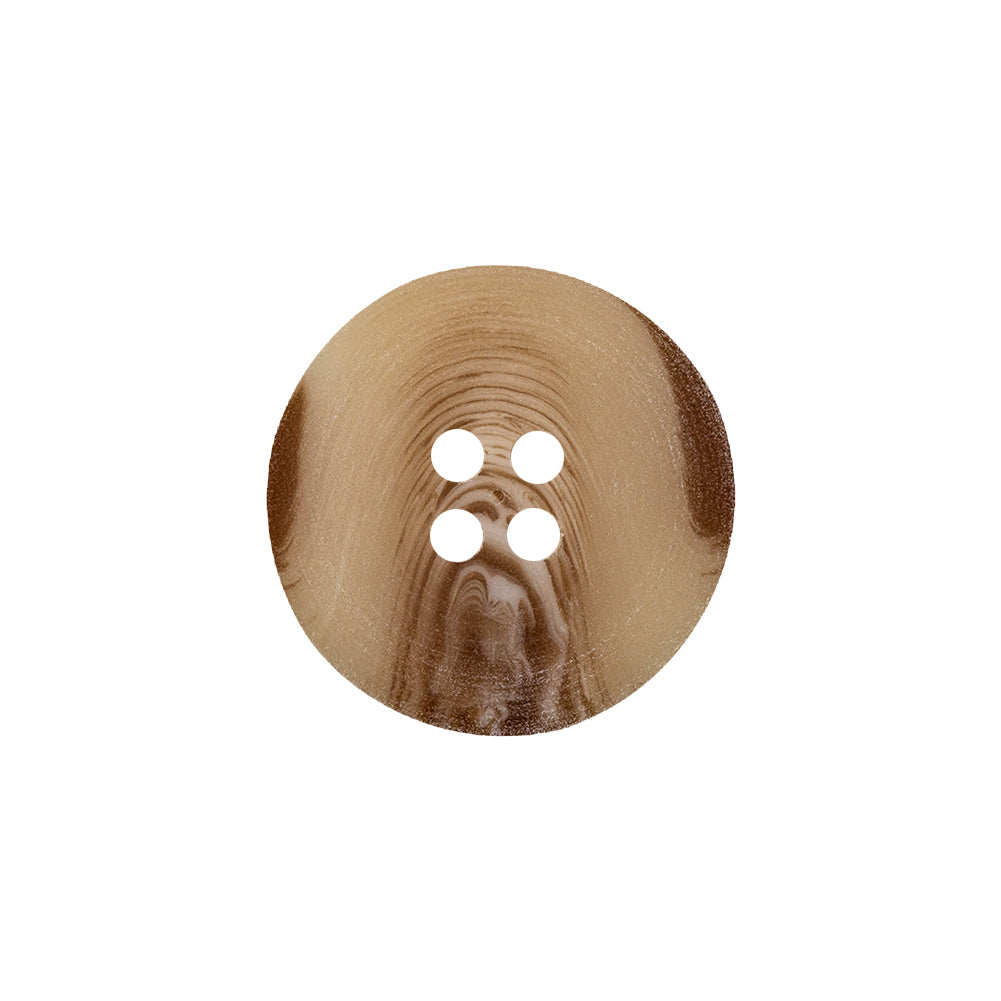 Beige and Brown Swirl 4-Hole Plastic Button - 32L/20mm - Joann Fabrics