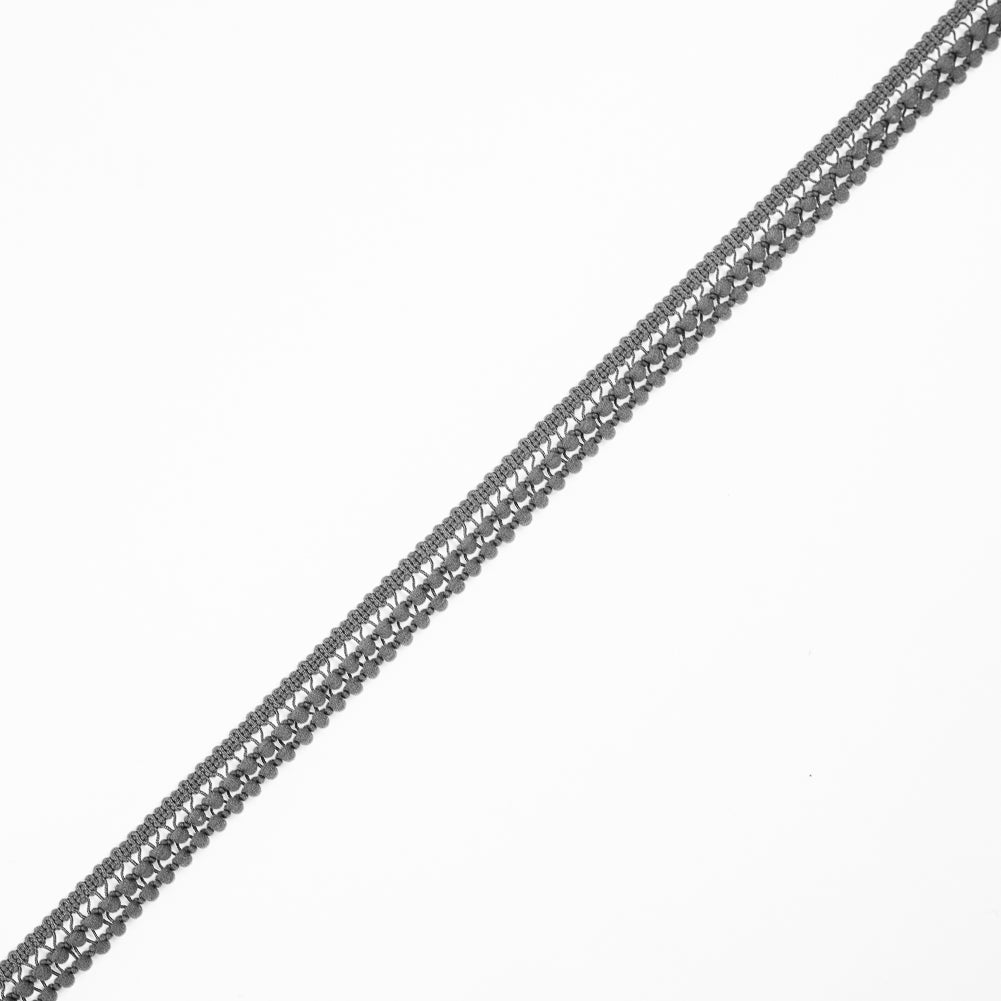 European Dark Silver Two Row Mini Pom Pom Trim - Joann Fabrics