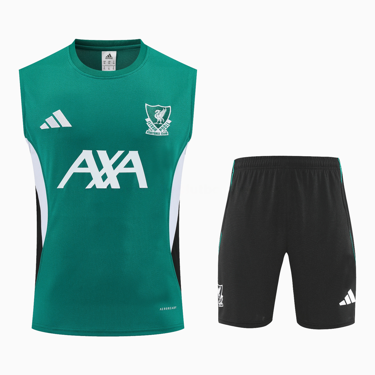 Liver.pool 25-26 Vest Training Set - Green Vest & Black Shorts - UnitedFutballJersey