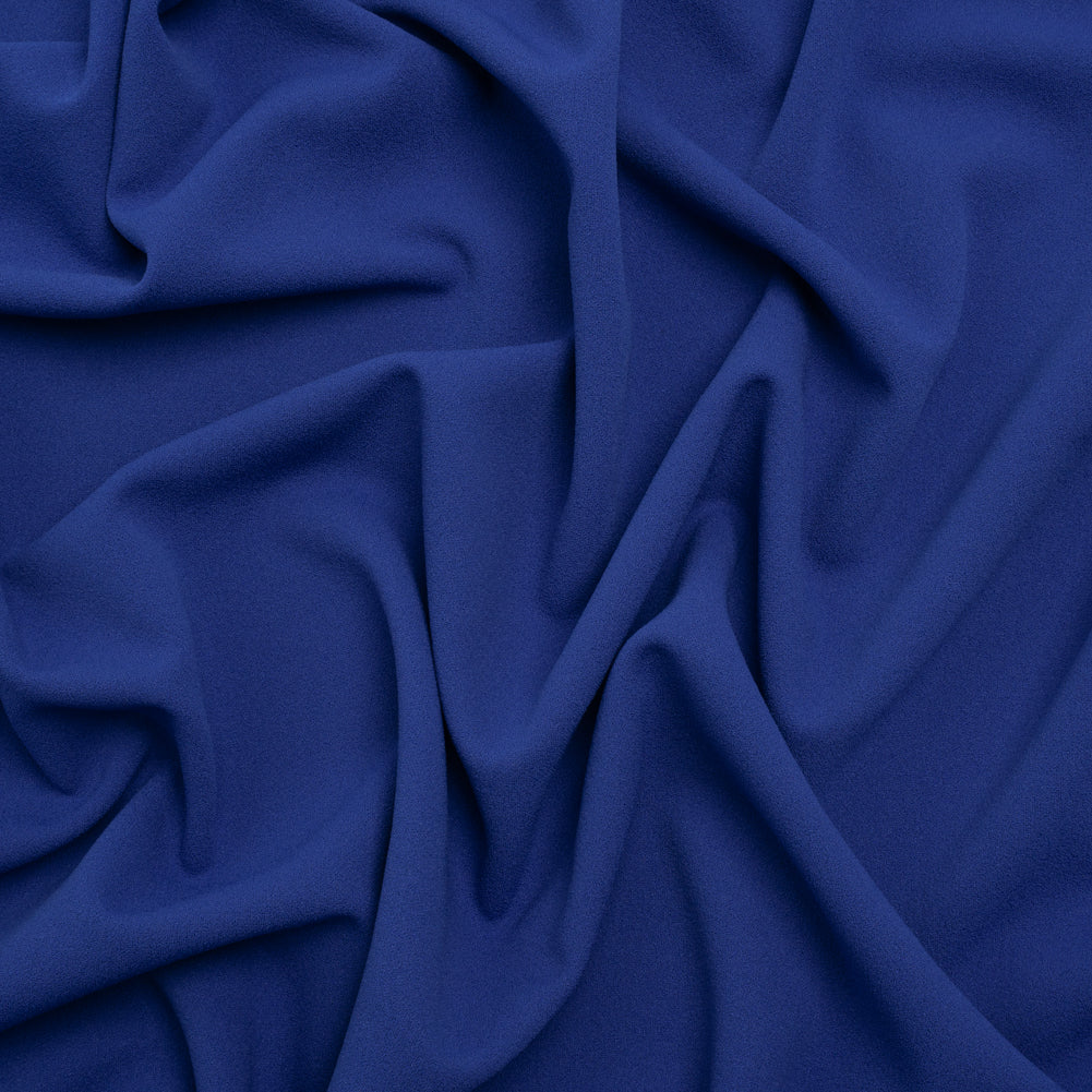 Stretch Polyester Crepe Double Knit - Cobalt Blue - Designer Deadstock - Joann Fabrics