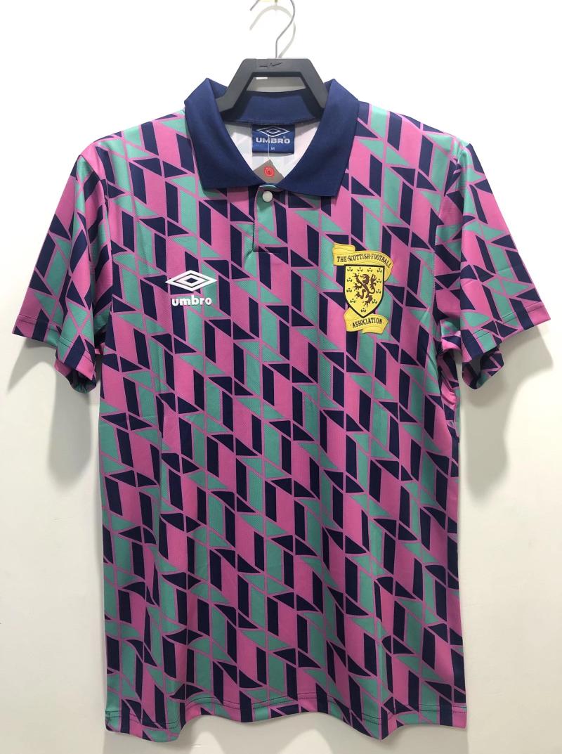 1988-1989 Retro Scotland National Team Away Football Shirt 1:1 Thai Quality