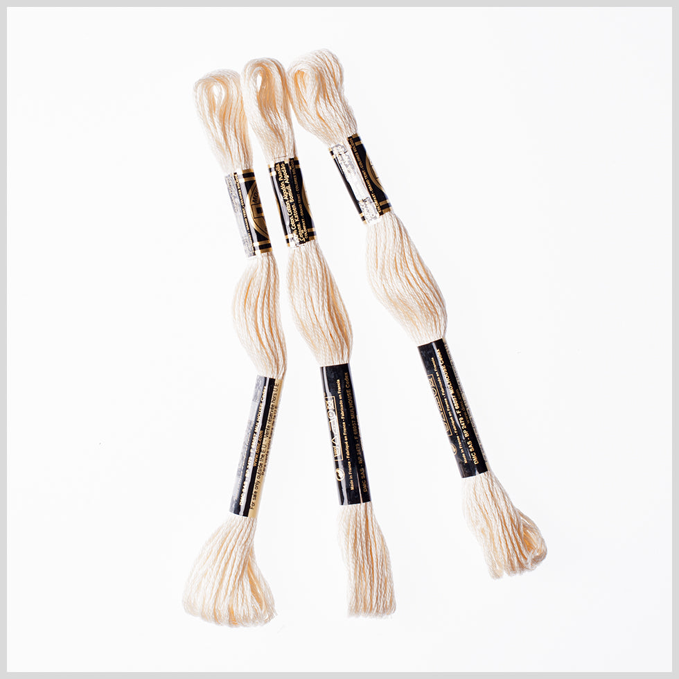 3-Pack DMC Size 6 Embroidery Floss #712 Cream (3 Pack) - Joann Fabrics