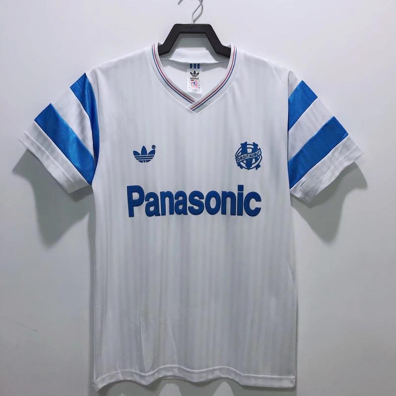 1990 Retro Olympique de Marseille Home Football Jersey 1:1 Thai Quality