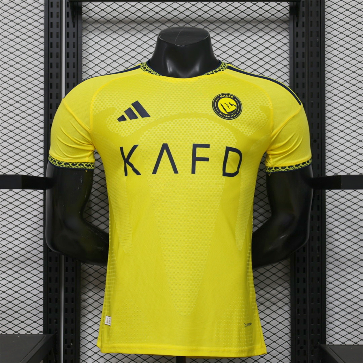 Al Nassr Riyadh Victory 26-27 Home Jersey With Sponsors - Player Version - UnitedFutballJersey