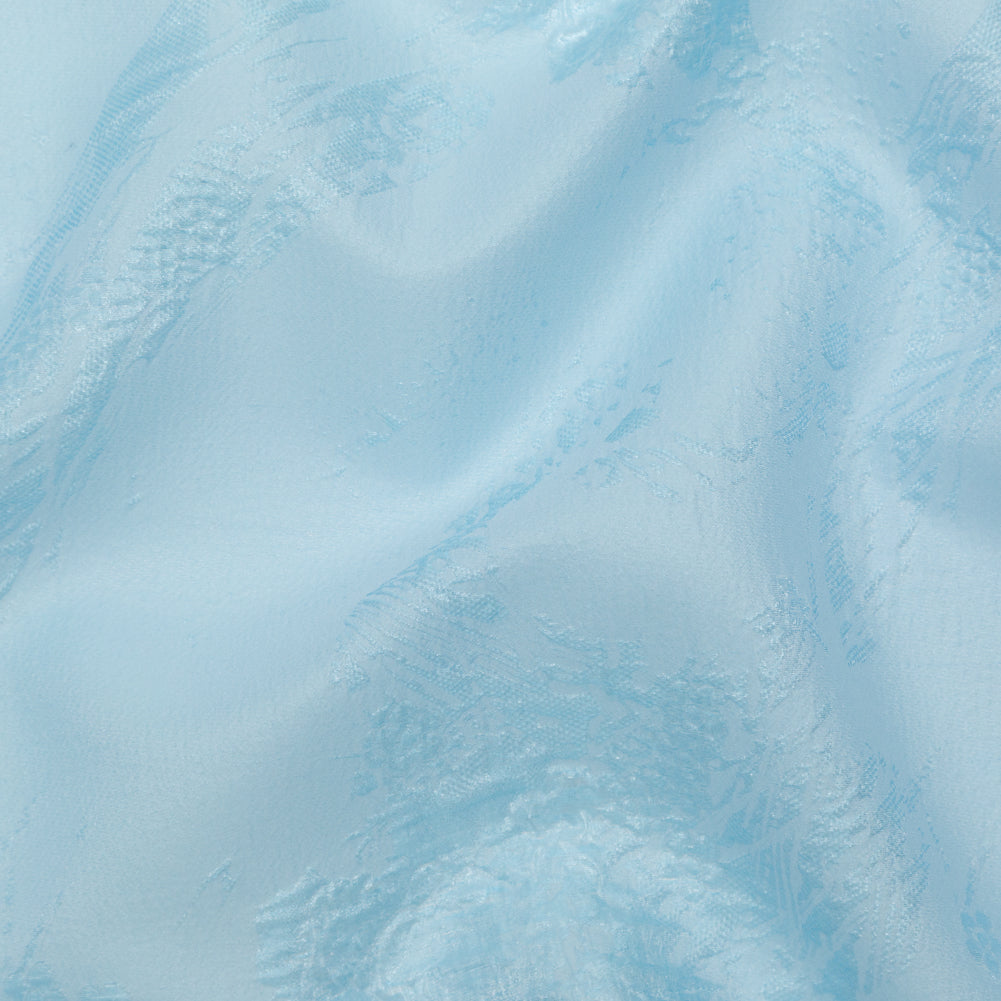 Luminous Sky Blue Abstract Luxury Double-Layer Organza Brocade - Joann Fabrics