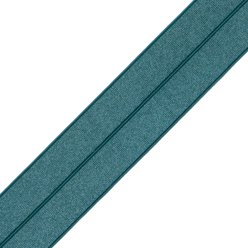 Italian Dark Green Stretch Foldover Elastic - 0.75