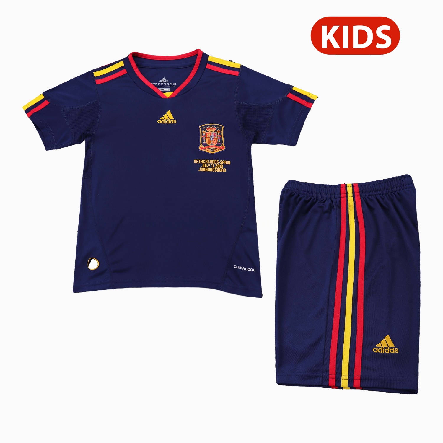 Retro Spain 2010 Away Kids Kit - UnitedFutballJersey