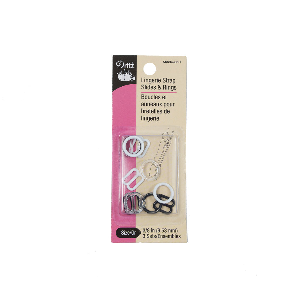 Dritz Lingerie Strap Slides and Rings - 3 Sets - Joann Fabrics
