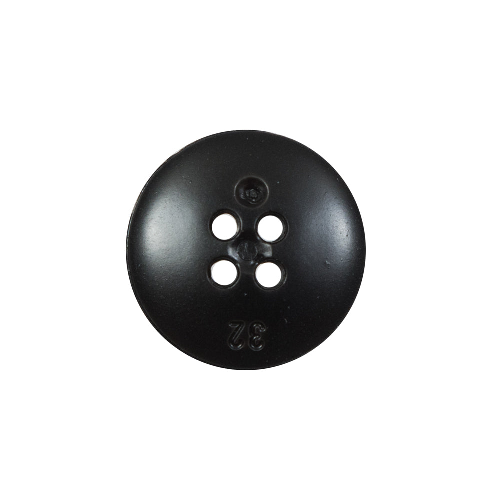Italian Black Domed 4-Hole Button - 32L/20mm - Joann Fabrics
