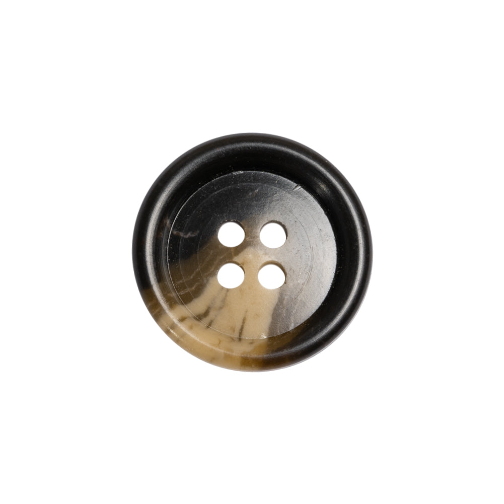 Black and Ivory Swirled Plastic 4-Hole Button - 32L/20mm - Joann Fabrics