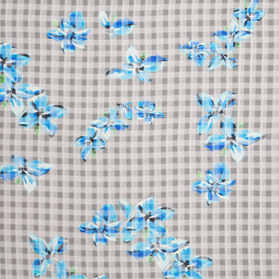 Tanya Taylor Floral Checkered Silk Gazar - Joann Fabrics