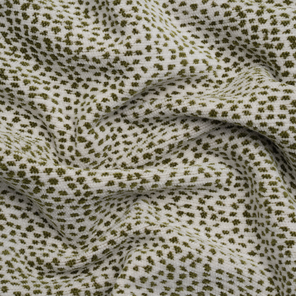 Upholstery Chenille - Olive Spotted - Remus Collection - Joann Fabrics
