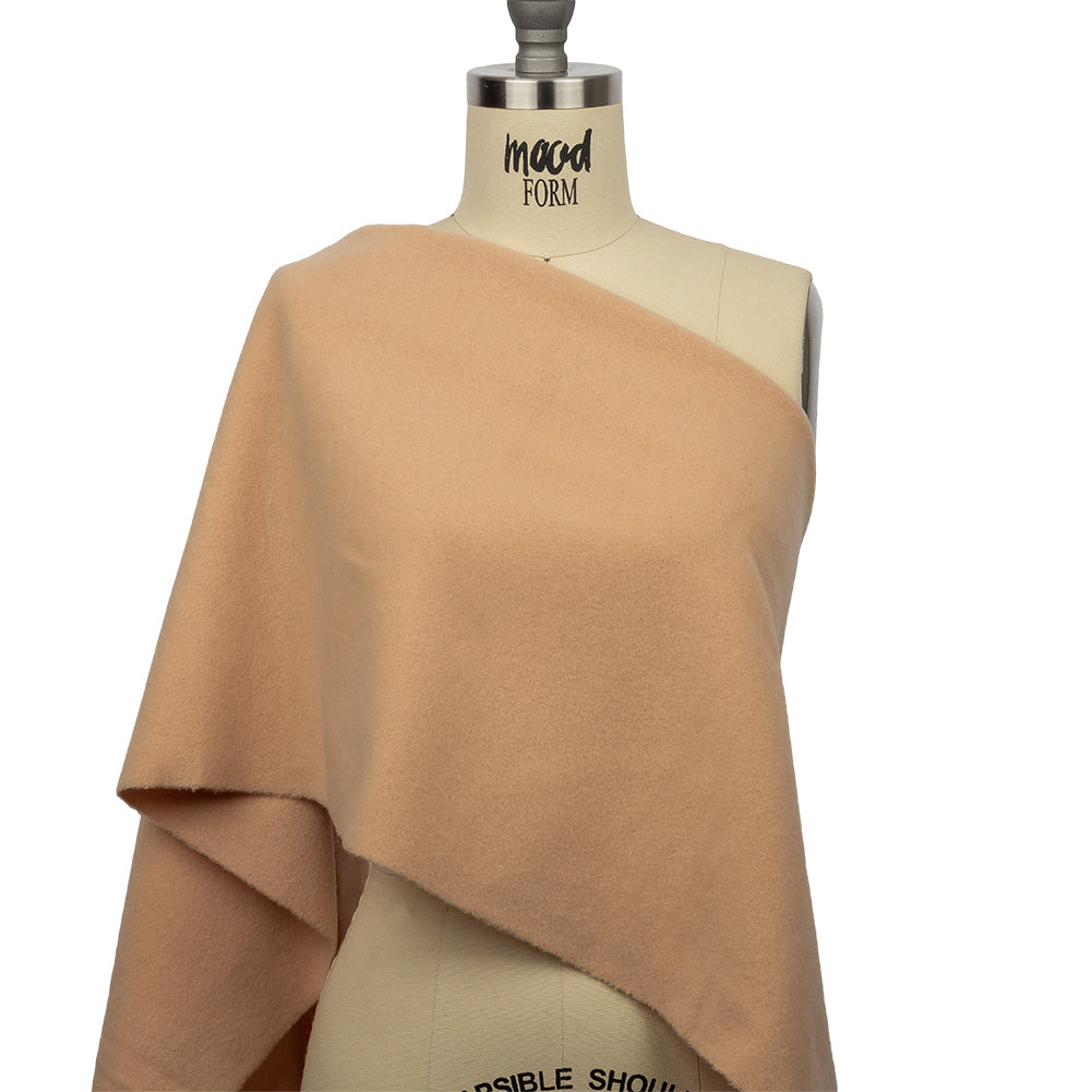 Wool and Cashmere Coating Made in Italy - Beige - Alberini Collection - Joann Fabrics