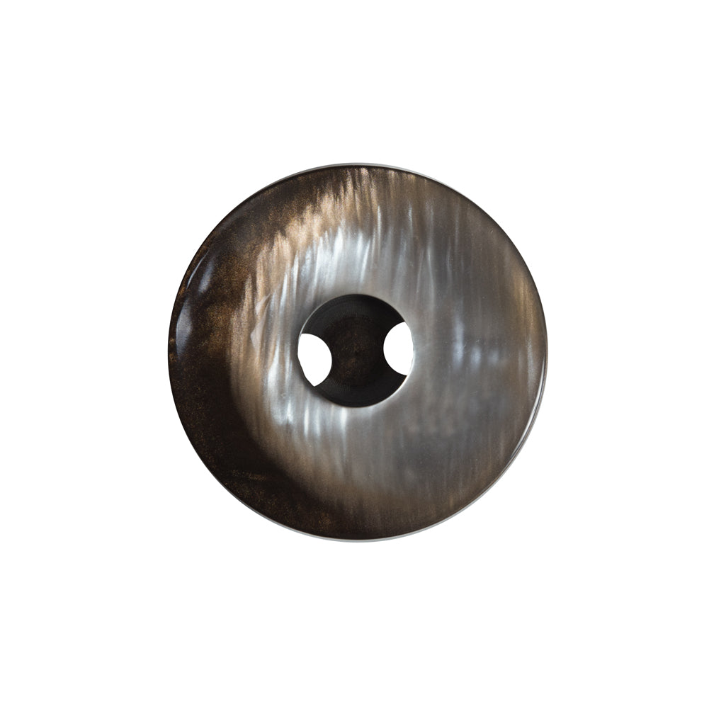 Italian Black and Copper Iridescent 2-Hole Button - 36L/23mm - Joann Fabrics