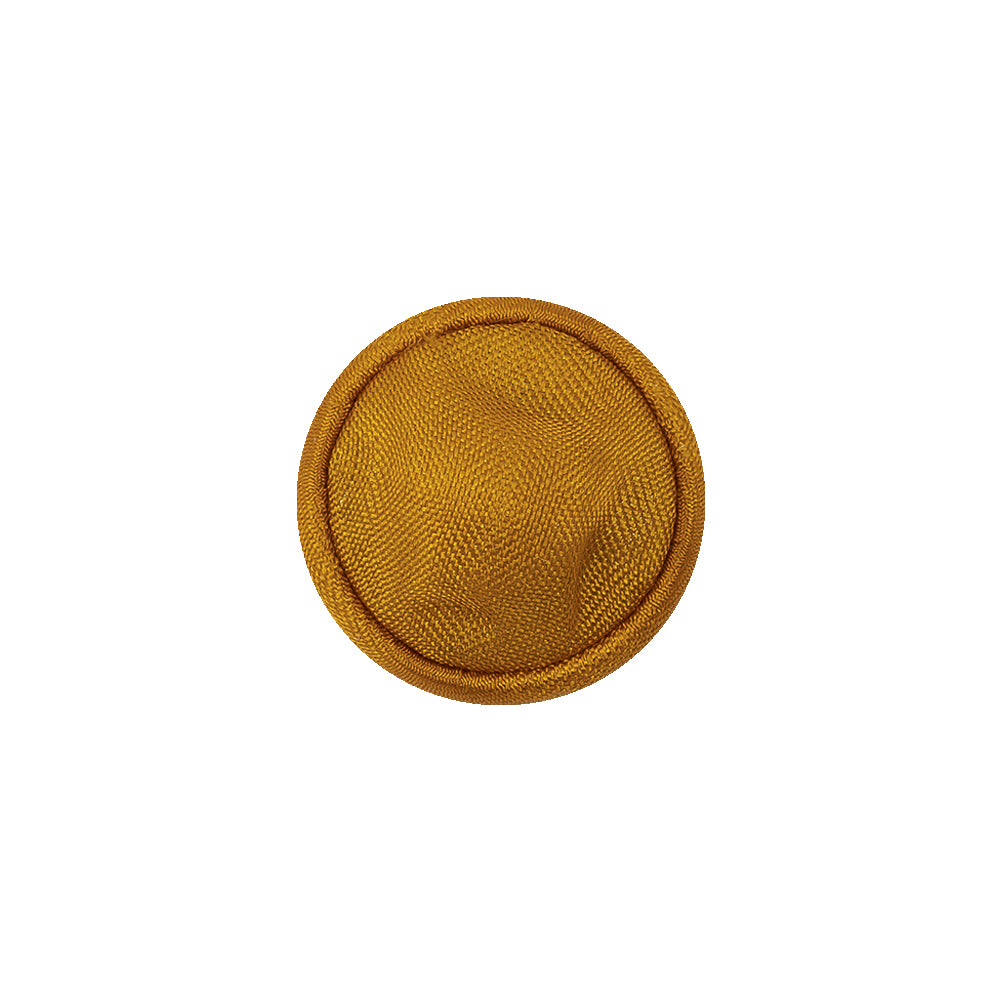 Goldenrod Satin Covered Domed Silk and Metal Sew On Button - 25L/16mm - Joann Fabrics