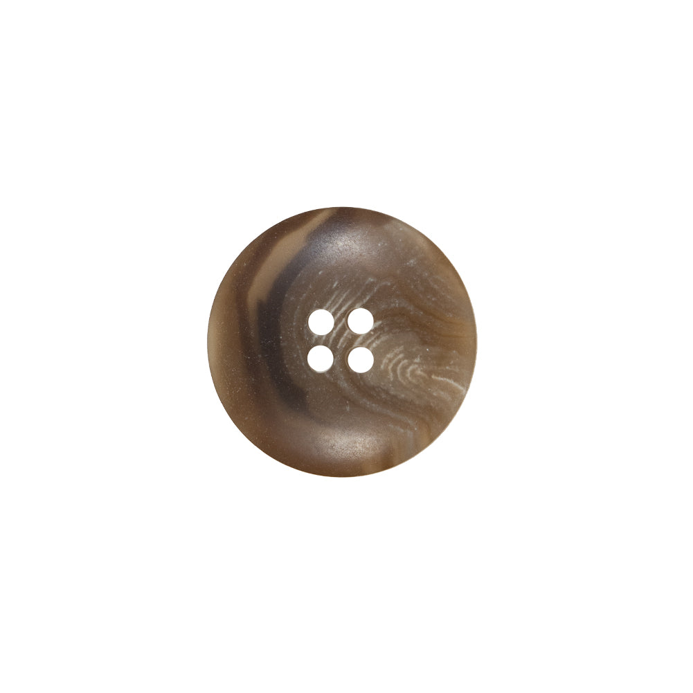 Beige and Brown Swirl 4-Hole Plastic Button - 24L/15mm - Joann Fabrics