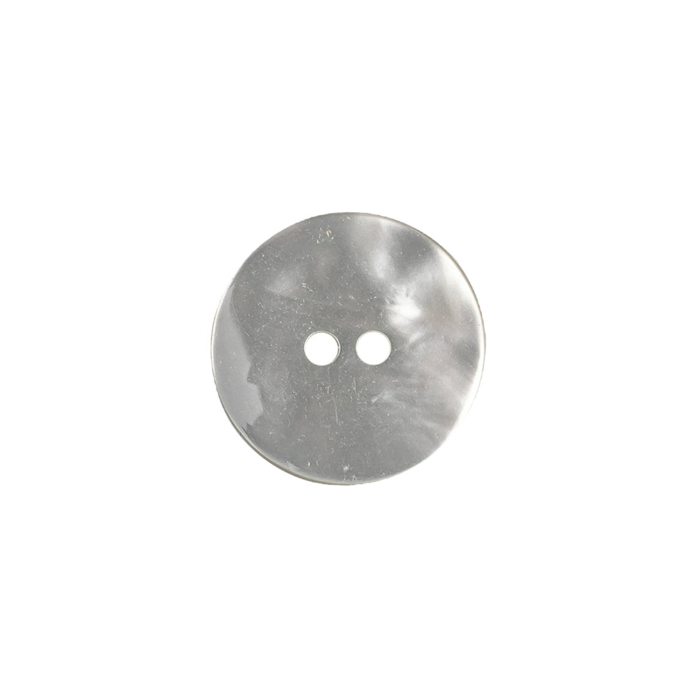 Plastic 2-Hole Button - 24L/15mm - Silvery Gray Metallic - Joann Fabrics