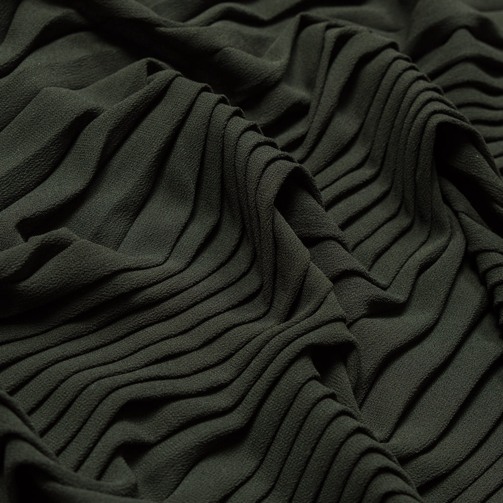 Accordion Pleated Chiffon - Forest Green - Etereo Collection - Joann Fabrics